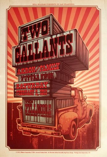 Two Gallants - The Fillmore - February 2, 2013 (Poster)