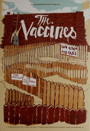 The Vaccines - The Fillmore - February 15, 2013 (Poster)