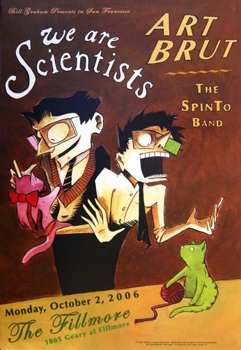 We Are Scientists - The Fillmore - October 2, 2006 (Poster)