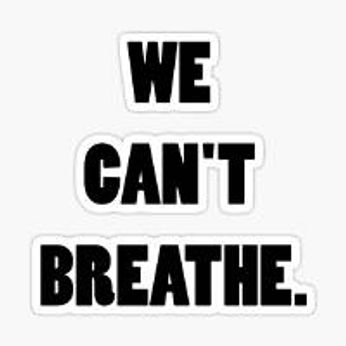 We Can't Breathe. (Sticker)