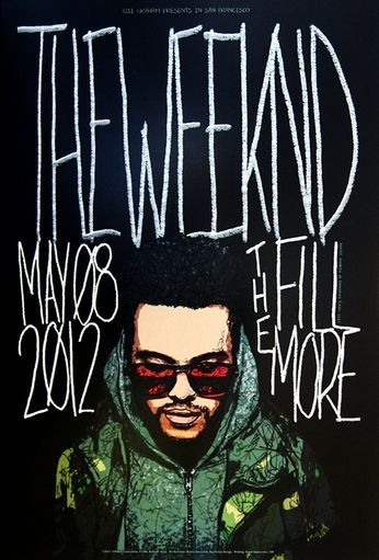 Weeknd - The Fillmore - May 8, 2012 (Poster)