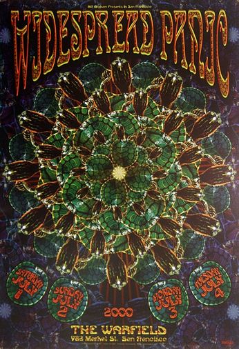 Widespread Panic - The Warfield - July 1, 2, 3 & 4, 2000 (Poster)