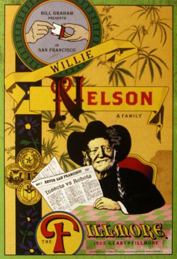 Willie Nelson & Family - The Fillmore - May 5, 2017 (Poster)