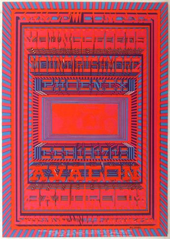 Youngbloods / Mount Rushmore / Phoenix - Avalon Ballroom SF - February 16-18, 1968 (Poster)