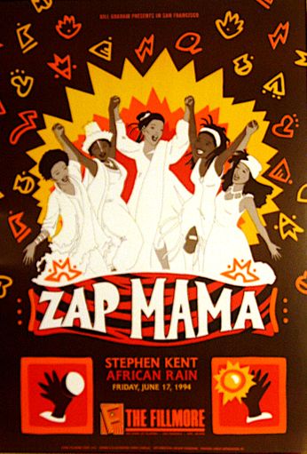 Zap Mama - The Fillmore - June 17, 1994 (Poster)