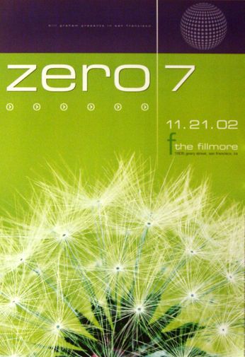 Zero 7 - The Fillmore - November 21, 2002 (Poster)