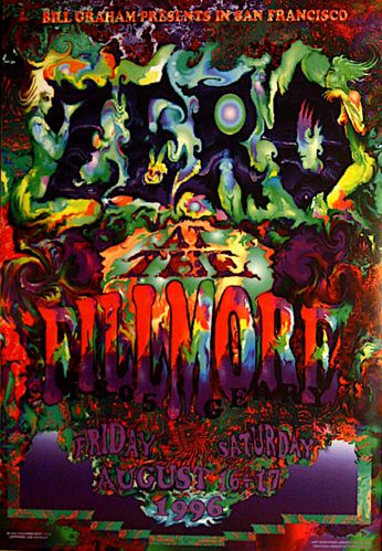 Zero - The Fillmore - August 16 & 17, 1996 (Poster)