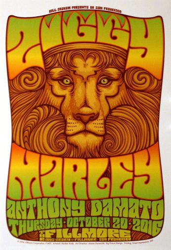 Ziggy Marley - The Fillmore - October 20, 2016 (Poster)