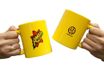 Amoeba Mug [Classic Logo on Yellow]