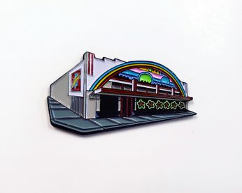 Amoeba Berkeley Storefront Enamel Pin