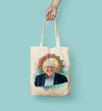 Bernie Sanders - Smilin' Bernie (Tote Bag)
