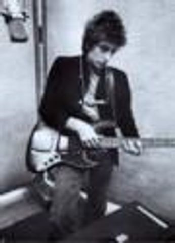 Bob Dylan - With Bass in Studio (Poster)