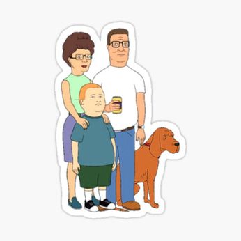King of the Hill - Cast (Sticker)