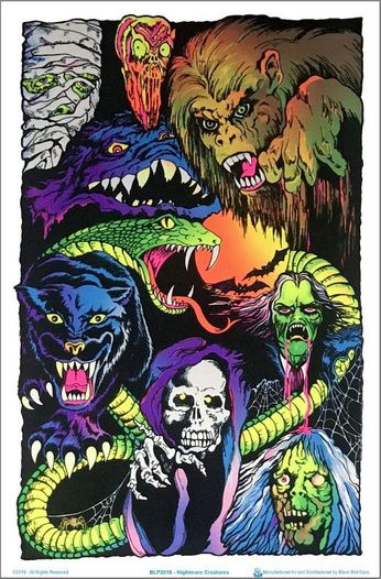 Nightmare Creatures (Blacklight Poster)