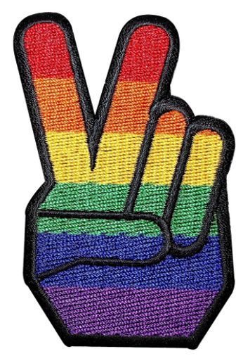 Rainbow Peace Hand (Patch)