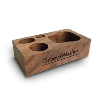 Groove Washer Walnut Display Block