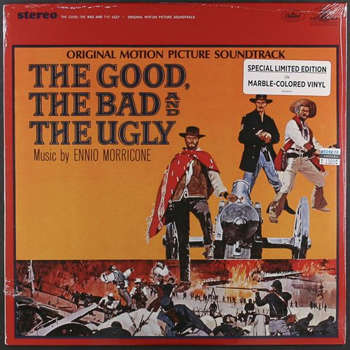 Ennio Morricone The Good The Bad The Ugly Ost Translucent Red Black Splatter Black Friday Vinyl Lp Amoeba Music