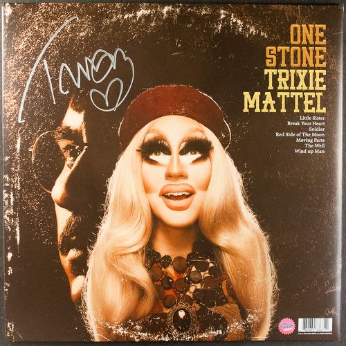 Album Art for Two Birds, One Stone [Clear & Pink Colored Vinyl] [Autographed] by Trixie Mattel