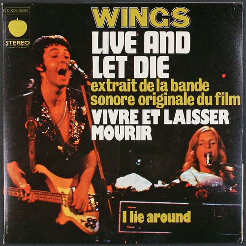 Wings Live And Let Die I Lie Around French Issue Vinyl 7 Amoeba Music