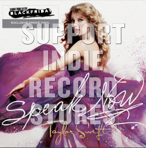 taylor swift speak  black friday smoke colored vinyl vinyl lp