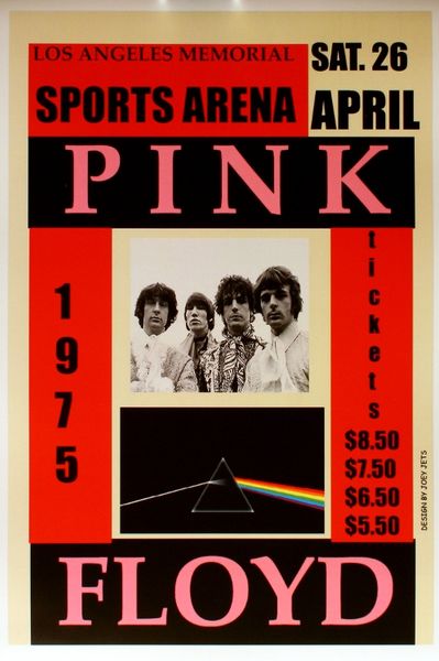 Pink Floyd - Los Angeles Memorial Sports Arena - April 26, 1975 (Poster ...
