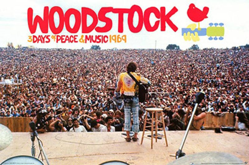 Various Artists Woodstock 3 Days Of Peace And Music 1969 Poster Amoeba Music 