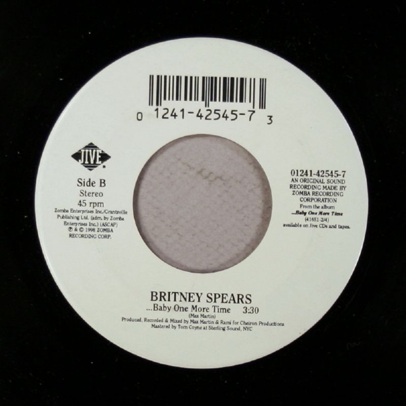 Britney Spears Baby One More Time Vinyl 7 Amoeba Music