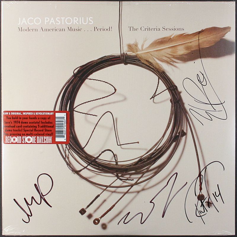 ækvator Bloom Association Jaco Pastorius - Modern American Music...Period! [Autographed/Red Swirl  Vinyl/Record Store Day Issue] (Vinyl LP) - Amoeba Music