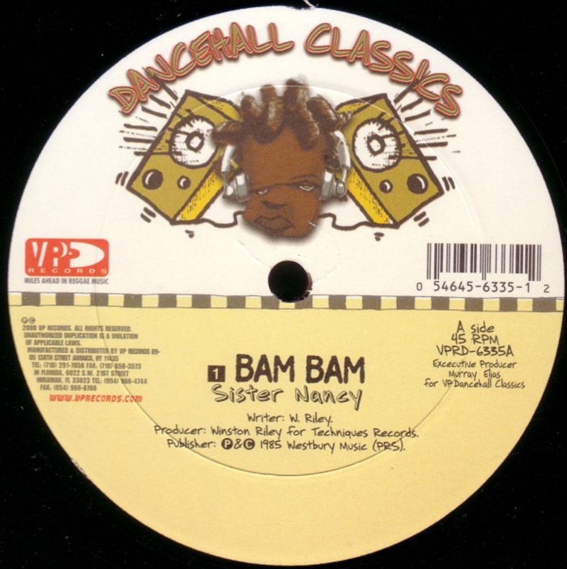 USオリジナル SISTER NANCY / BAM BAM 12inch Sister Nancy - Bam Bam (Vinyl 12