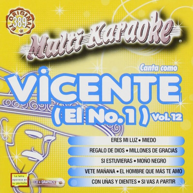 Vicente Fernandez Vol 12 Exitos Multi Karaoke Cd Amoeba Music