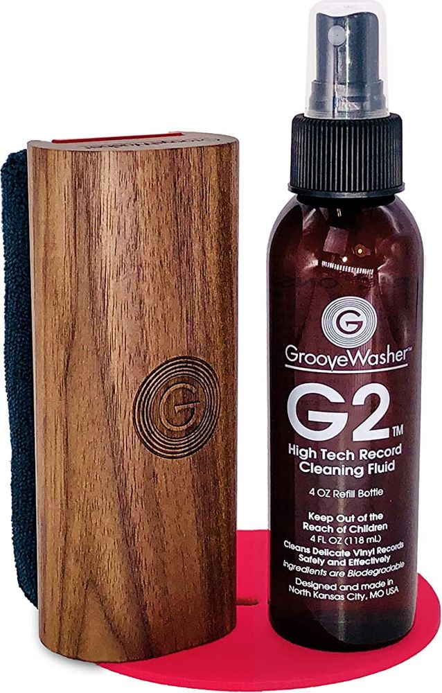 Groovewasher Walnut Record Cleaning Kit