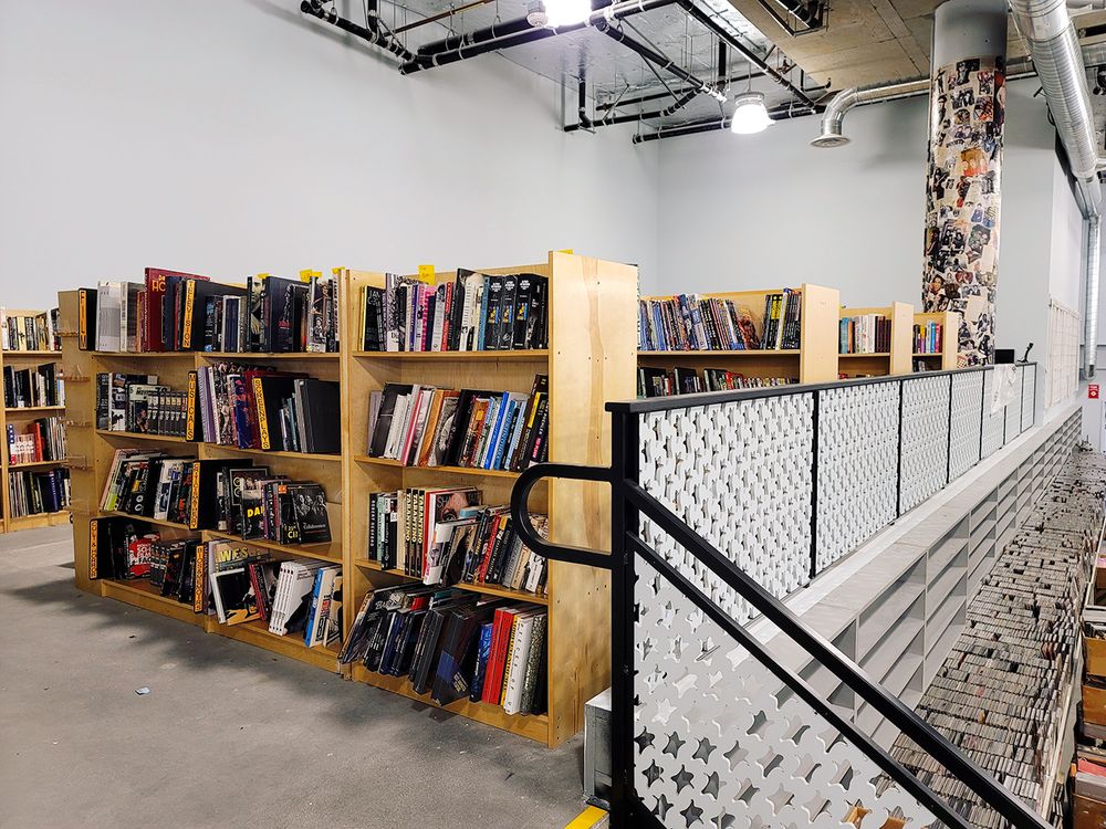 Book section inside the new Amoeba Hollywood
