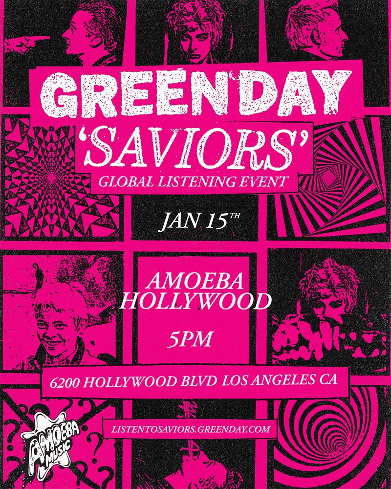 Green Day listening event at Amoeba Hollywood