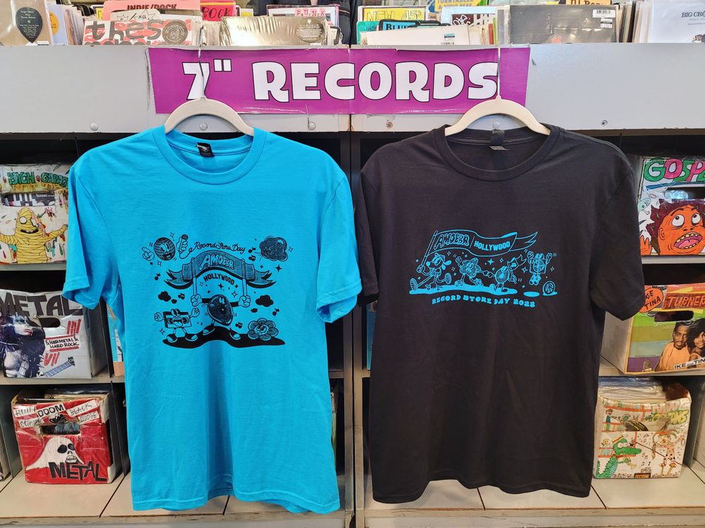 Record Store Day 2022 t-shirts by YAI
