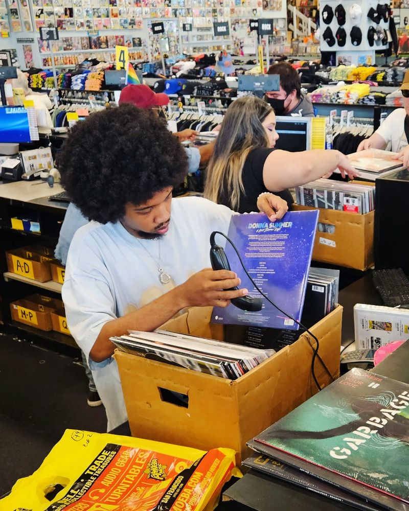 Cashiers at Amoeba Hollywood on Record Store Day