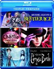 Tim Burton Triple Feature: Beetlejuice / Charlie & The Chocolate Factory / Corpse Bride (BLU)