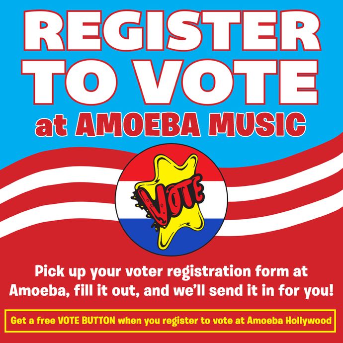 Register to Vote at Amoeba Music Stores