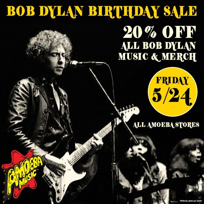 20% Off Bob Dylan Music & Merch at Our Stores May 24