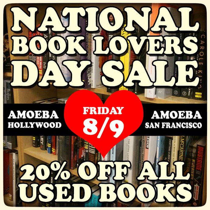 20% Off Used Books at Amoeba LA and SF Friday, August 9