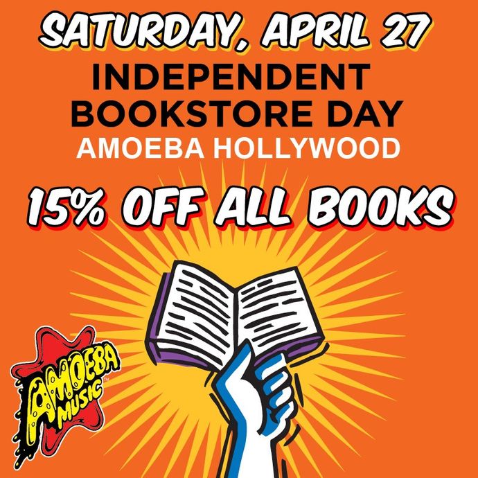 15% Off Books at Amoeba Hollywood Saturday, April 27