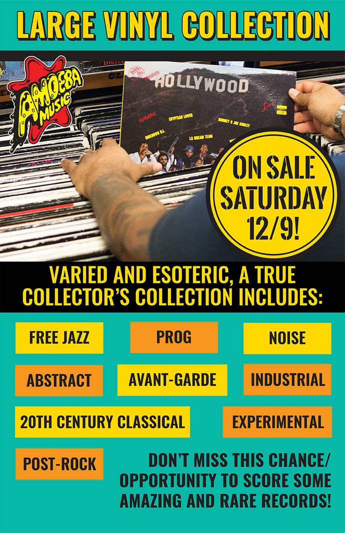 Large Vinyl Collection On Sale at Amoeba Hollywood Saturday, December 9