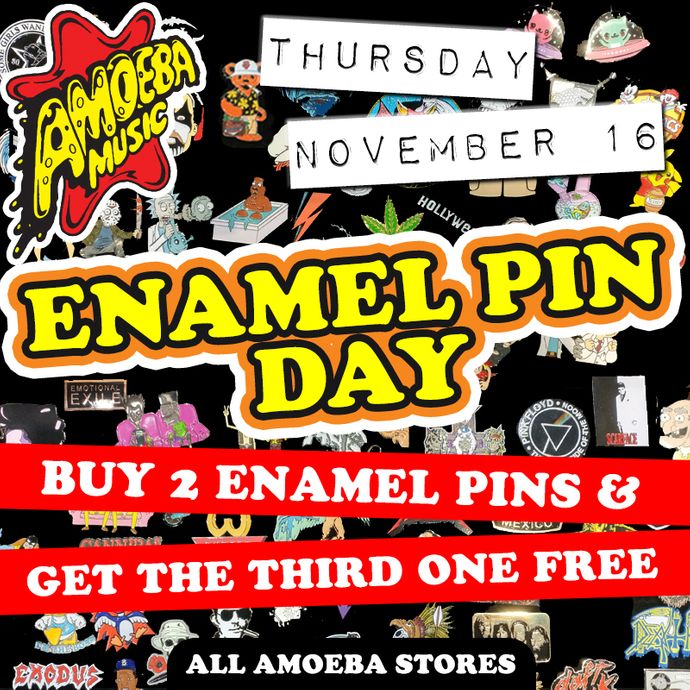 Enamel Pin Day at Our Stores Thursday, November 16