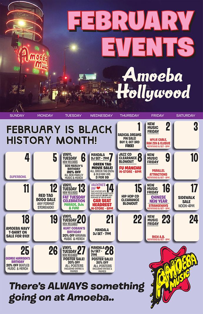 February Events at Amoeba Hollywood