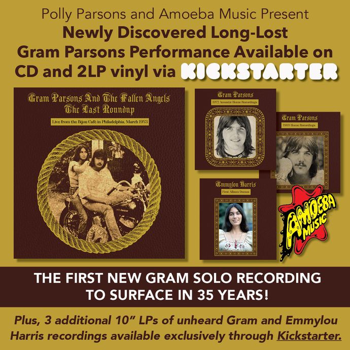 Newly Discovered Gram Parsons Recordings Available via Kickstarter Campaign