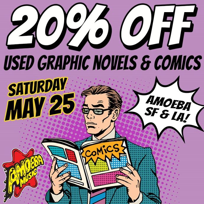 20% Off Used Graphic Novels & Comic Books in LA & SF May 25
