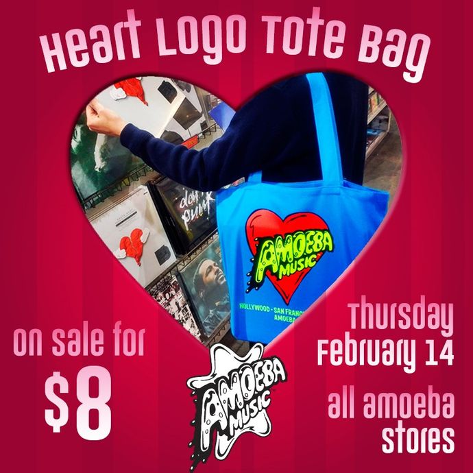Heart Logo Tote Bag Sale at Our Stores on Valentine's Day