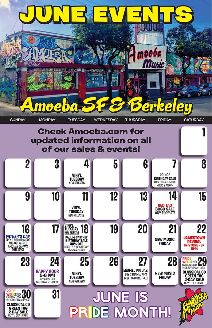 June 2019 Events at Amoeba Berkeley & San Francisco