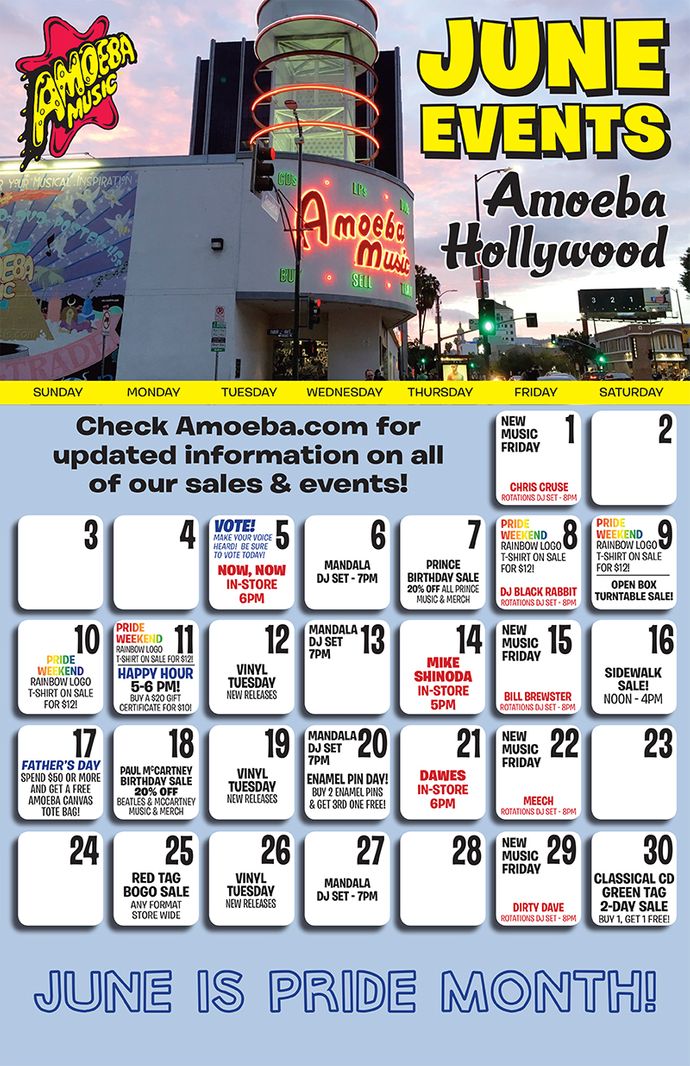 June Events at Amoeba Hollywood