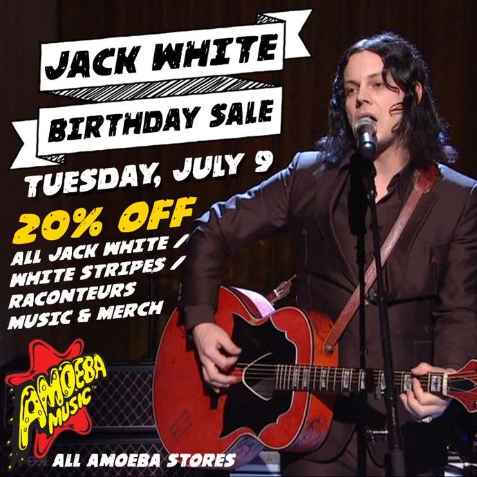 20% Off Jack White & White Stripes Items at Our Stores July 9
