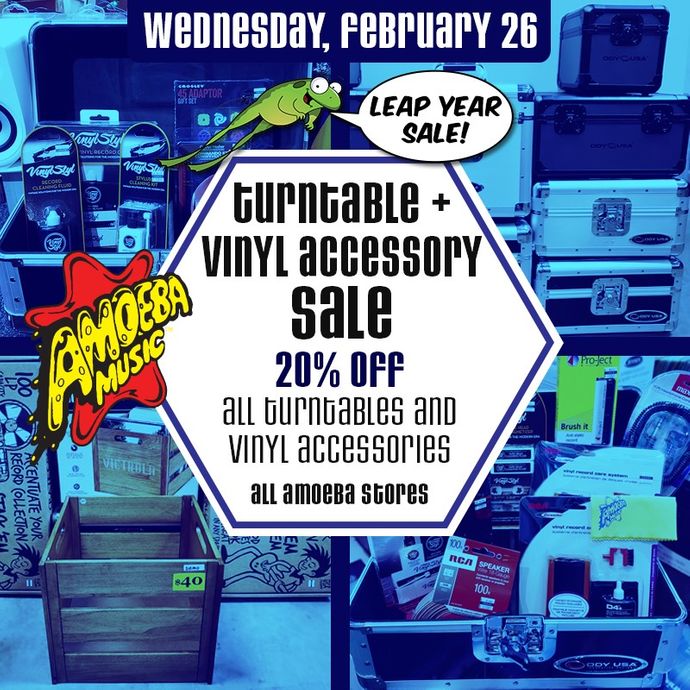 20% Off Turntables & Vinyl Accessories at Our Stores February 26